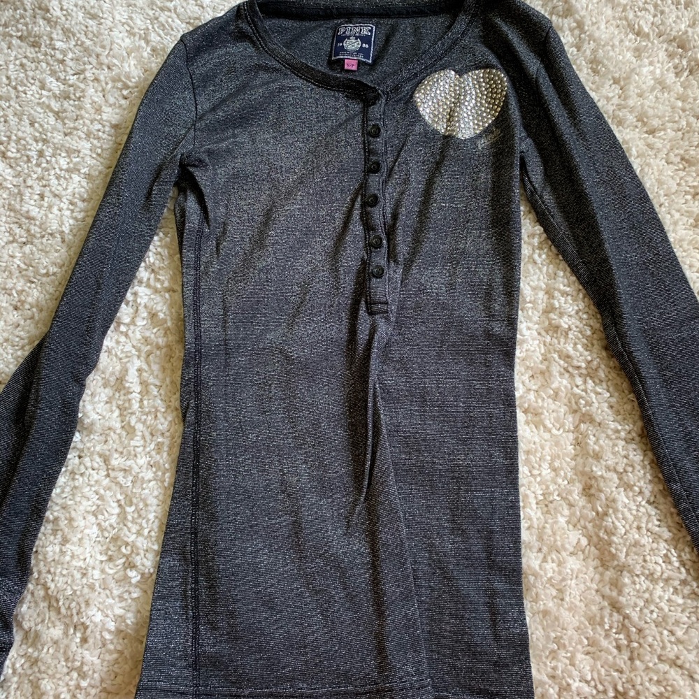 Vintage Pink Henley!